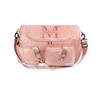 Kaululu Bolsa de Viaje Personalizada con Nombre para Hombre y Mujer. Mochila Viaje Cabina Grande Plegable Bolsa De Avion Bolsa Deportiva Gimnasio para Acampada y Viajes (B-Rosa)
