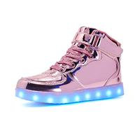 Kauson LED Zapatos Transpirable Impermeable Bajo 7 Colores USB Carga Luminosas Parpadeo Deporte de Hip Tops Zapatillas con Luces Los Mejores Regalos para Niños Niñas Pareja Cumpleaños de Navidad