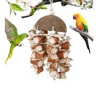 Kauspielzeug Für Papageien - Spielzeug Für Vogelkäfige, Maiskolben-Kokosnussschalen-Papageienspielzeug Für Große Vögel | Vogelhaus-Hängespielzeug, Vogelkauspielzeug Für Papageien, Nymphensittiche
