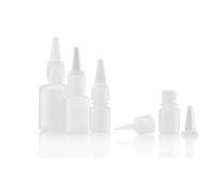 Kautex Serie 302 LDPE - Botellas de hombro redondo sin cierre, capacidad de 1000 ml, color natural, 72 unidades