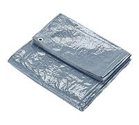 KAV - Lona impermeable resistente de 130 g/m², grande, 6 m x 9 m con ojales, lona multifuncional de calidad (gris)