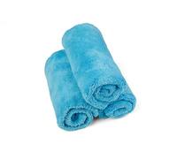 Kavalier Toalla de Microfibra ProClean Plush Perfection 500 - Ultra-Densa 500 GSM, 41x41cm, Limpieza y Detallado Eficaces - Juego de 3 - Azul - Ideal para el Automóvil y el Hogar