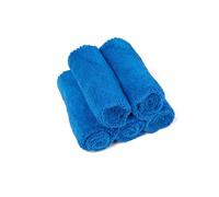 Kavalier Toalla de Microfibra ProClean - Ultra Soft Touch - Juego de Toallas de Doble Capa para Detallar Vehículos, 41x41cm, 365 GSM - Paquete de 5 Unidades - Azul