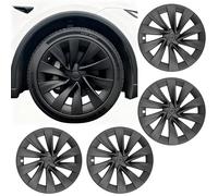 KAVANIC 2025 2026 Tesla Modelo Y Juniper Cubre Ruedas 20 Pulgadas 2025 2026 Tesla Modelo y Cubre Ruedas Modelo y tapacubos Fácil Instalación Snap-On 20 Pulgadas Helix 2.0 Wheels(Negro Mate)