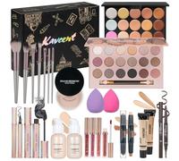 KAVCENT Juego de maquillaje para adolescentes, juego completo de maquillaje para mujeres, kits de maquillaje para mujeres, regalo, sombra de ojos, corrector