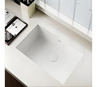 Kaverno Fregadero Cocina Bajo Encimera, Fregaderos de Acero Inoxidable 304 Blanco, Fregadero Multifuncional Independiente Modernos con Escurridor para Granja, RV de Granja(60 * 40cm)