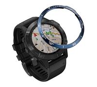 KAVJU Anillo de bisel de acero inoxidable para Garmin Fenix 6X/6X Pro Fenix 6/6 Pro Watch Bisel Ring Cubierta adhesiva Protector antiarañazos (Color: Azul-B, Tamaño: Para Fenix 6 Pro)