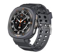 KAVJU Correa de funda de TPU para Samsung Galaxy Watch 7 Ultra, banda de 47mm, accesorios de silicona, pulsera para Galaxy Watch 7 Ultra(Dark Grey)