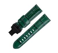 KAVJU Correa de reloj de piel de vaca suave de bambú auténtico de 20 mm, 22 mm, 24 mm, para correa Panerai para accesorios de cinturón de la serie PAM441/438, 20mm, Ágata