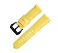 KAVJU Correa de reloj de piel de vaca suave de bambú auténtico de 20 mm, 22 mm, 24 mm, para correa Panerai para accesorios de cinturón de la serie PAM441/438, 24mm, Ágata