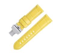 KAVJU Correa de reloj de piel de vaca suave de bambú auténtico de 20 mm, 22 mm, 24 mm, para correa Panerai para accesorios de cinturón de la serie PAM441/438, 24mm, Ágata