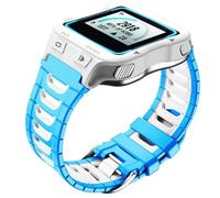 KAVJU Correa de silicona suave para Garmin Forerunner 920XT, repuesto de correa de reloj para hombres y mujeres, correa de reloj inteligente(Blue-White)