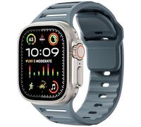 KAVJU Correa deportiva de silicona para Apple Watch Band Ultra 49mm 45mm 44mm 42mm Series10 46mm 42mm Correa de reloj Pulsera Correa Series 9 8 7 6 SE 5 4 Correas de reloj(Ocean Blue,Series10 42mm)