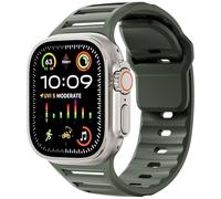KAVJU Correa deportiva de silicona para Apple Watch Band Ultra 49mm 45mm 44mm 42mm Series10 46mm 42mm Correa de reloj Pulsera Correa Series 9 8 7 6 SE 5 4 Correas de reloj(Army Green,Series10 42mm)
