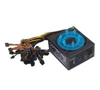KAVJU Fuente de alimentación para minería 2000 W, 2400 W, 2600 W, BTC ETH, Bitcoin Miner, fuente PSU 110 V-240 V, ATX, 95 % de eficiencia, soporta 8 tarjetas gráficas (160 V-240 V 2000 W)