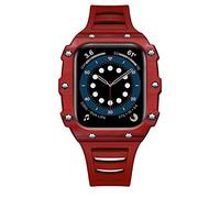 KAVJU Funda + correa para Apple Watch 7 41mm 45mm 6 SE 5 4 iWatch Band 44mm 40mm 42mm 38mm correa de reloj para Apple Watch Correa, For 40mm, Agate