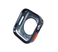 KAVJU Funda de TPU para Apple Watch Series Ultra 49 mm 9 8 7 41 mm 45 mm, carcasa con marco de parachoques para iWatch 6 5 SE 4 40 44 mm(Plating-dark blue,41mm)