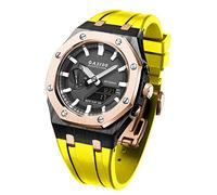 KAVJU GA-B2100 MOD Kit para GA-B2100 Caja de reloj de metal Correa de silicona 316 Accesorios modificados Pulsera Bisel Bandas, talla única, Ágata