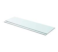 Kavolet 2pcs 90x25 cm Glasboden Glasscheibe Glasplatte Glasplatte Glasregal Transparent Regalboden Glas Einständer Glasablage für Badezimmer Wandregal Badablage Badblage 8 mm stärke
