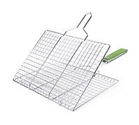 Kavolet Cesta para Parrilla de Gran Capacidad con Resistente Al Calor para una Cómoda Experiencia de Asado, Adecuada Parrilla Gas, Carbón y Ahumador