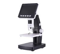 Kavolet Microscopio Digital 1080P para Observar Animales y Plantas, Microscopio Electrónico 50-1000X con Iluminación LED Ajustable para Laboratorios, Negro (306-B)
