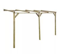 Kavolet Pérgola de Madera de Pino, 2 x 4 x 2,2 m, Pérgola de Madera Impregnada, Toldo para Terraza, Porche, Techo de Terraza