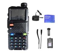 Kavolet Radio Portátil Bidireccional Walkie Talkie de Mano, 10 W de Alta Potencia, 999 Canales, 2500 MAh, 6 Bandas Frecuencia, con Cordón y Abrazadera Trasera para Camping, Hot (Enchufe Europeo)