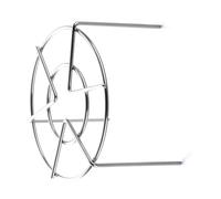 Kavolet Rejilla para Cocinar Al Rejilla para Cocer Al Redonda Bandeja Cocer Diseño de Triángulo Soldado con Punto Elevado Pies de Acero Inoxidable 6.3 X 3.9