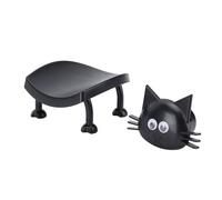 Kavolet Soporte de Rollo de Baño de Gatos Negros, Soporte de Papel Higiénico Caprichoso para Decoración de Baño, Elaborado con Abdominales Premium para Longevidad, de Rollo Fácil,