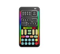 Kavolet Voice Changer, micrófono de mano, máquina de efectos de sonido, distorsionador de voz, distorsionador de voz portátil, con 8 efectos de sonido, luz colorida, para teléfono, portátil, juegos de