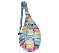 KAVU Bolso bandolera unisex (1 unidad), Rayas arcoíris, One Size, Correa trasera