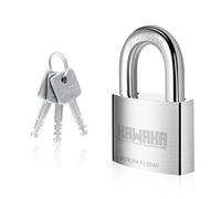 KAWAHA 41/50KD-3SK - Candado de alta seguridad de 50 mm con llave para uso en interiores y exteriores (acero inoxidable SUS304, resistente, antioxidante) (50 mm, 3 llaves)