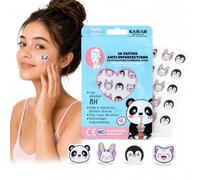 Kawai Friends Parches Granos 20 Parches - Pimple Patch Hidrocoloide Invisible - Parche Acne Cara - Pegatinas Granos Estrella - Tratamiento Anti Imperfecciones Acné Facial Día y Noche