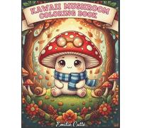 Kawaï mushroom coloring book