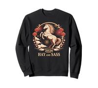 Kawaii 2026 Caballo Lady Powered by Hay & SASS Zodiac Girl Sudadera