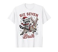 Kawaii 67 Bruh Temporada de Navidad Humor Gen Alpha Z Slay Six Camiseta