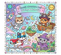 Kawaii Adventure Cats Coloring Book for Kids: 50 Cute Kawaii Kitten Adventures to Color | Space Cats, Pirate Cats, Magic Cats and Fun Scenes for Kids Ages 4-8