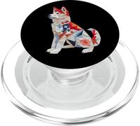 Kawaii Akita Inu Japanese Cherry Blossom T para fanáticos de PopSockets PopGrip para MagSafe