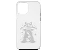 Kawaii Alien Cat UFO Secuestro Pawsitively Adoptar Refugio Mamá Carcasa para iPhone 12 Mini