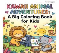 Kawaii Animal Adventures: A Big Coloring Book for Kids: Simple & Cute Animal Coloring Book