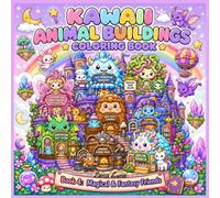 Kawaii Animal Buildings Coloring Book: Book 4: Magical & Fantasy Friends