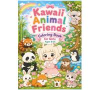 Kawaii Animal Friends Coloring Book for Girls Ages 8-12: 40 Cute Adventures with Luna and Adorable Animal Friends: Color adorable scenes with Luna and her lovable animal friends!