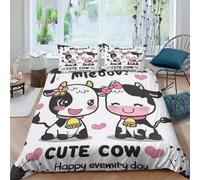 kawaii animal illust Funda de Edredón Tres Piezas Diseño 3D con Cremallera kawaii animal ilustración Funda Edredon incluye Fundas de Almohada Lavables Suave for jóvenes Super king（260x220cm）