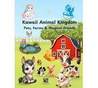 Kawaii Animal Kingdom: Pets, Farms & Magical Friends: Squish, Scribble & Sparkle! A cute kawaii coloring book for kids