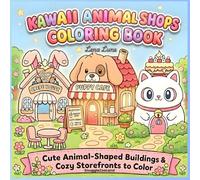 Kawaii Animal Shops Coloring Book: Cute Animal-Shaped Buildings & Cozy Storefronts to Color (KAWAII Animal Buildings)