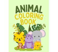 Kawaii Animals Coloring Book: 30 Cute and Easy Animal Designs for Kids and Adults