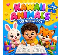 Kawaii Animals Coloring Book for Kids Ages 3-6: 40 Cute Kawaii Animal Coloring Pages with Fun Facts for Toddlers and Preschoolers - Puppies, Bunnies, ... Foxes and More (JoyNest Kids Coloring Series)