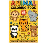 “Kawaii Animals Coloring Book”: Fun and Educational Coloring Pages with Cute Facts About Each Animal”
