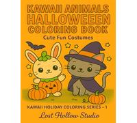 Kawaii Animals Halloween Coloring Book: Cute Fun Costumes (Kawaii Animals Holiday Coloring Books)