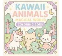 Kawaii Animals: Magical World: A Cute Coloring Adventure with 50 Magical Scenes for Kids (Kawaii Animals Coloring Series)
